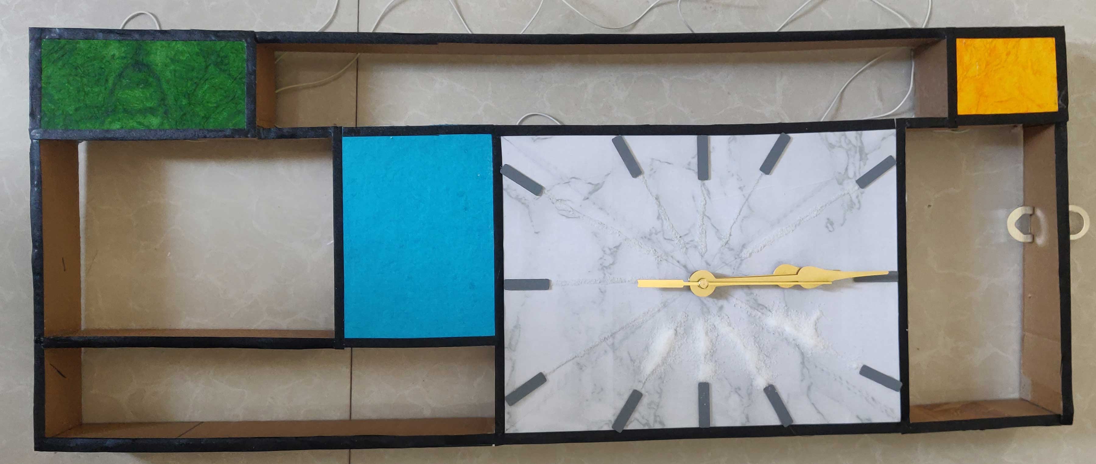 Cardboard Wall Clock – Minimalist Craft with Bold Design | Crafted Small